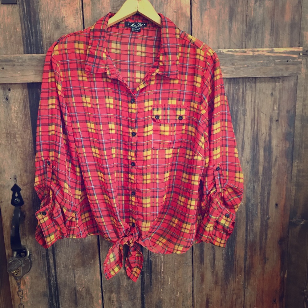 Miss Lili Tie Up Blouse